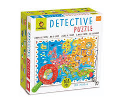 detective puzzle mapa de europa