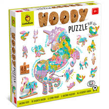 woody puzzle unicornio